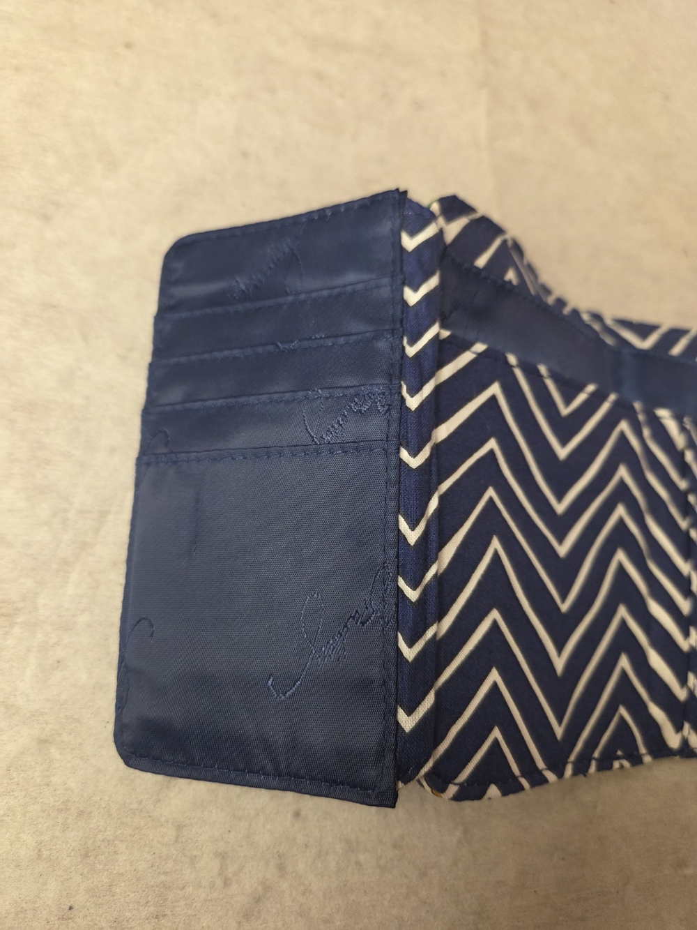 Vera Bradley Wallet Floral Print Wallet in Blue NWT - Picture 5 of 7
